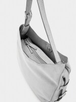Bolso Estilo Hobo Efecto Piel gris