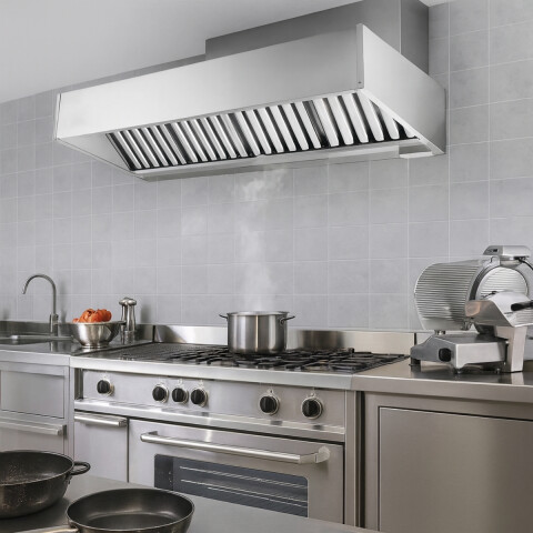 Campana Mural con Filtro 250x93x32 cm Acero Inoxidable Campana Mural con Filtro 250x93x32 cm Acero Inoxidable