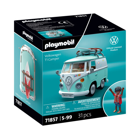 Camioneta T1 Camper Volkswagen Playmobil 31 Piezas U