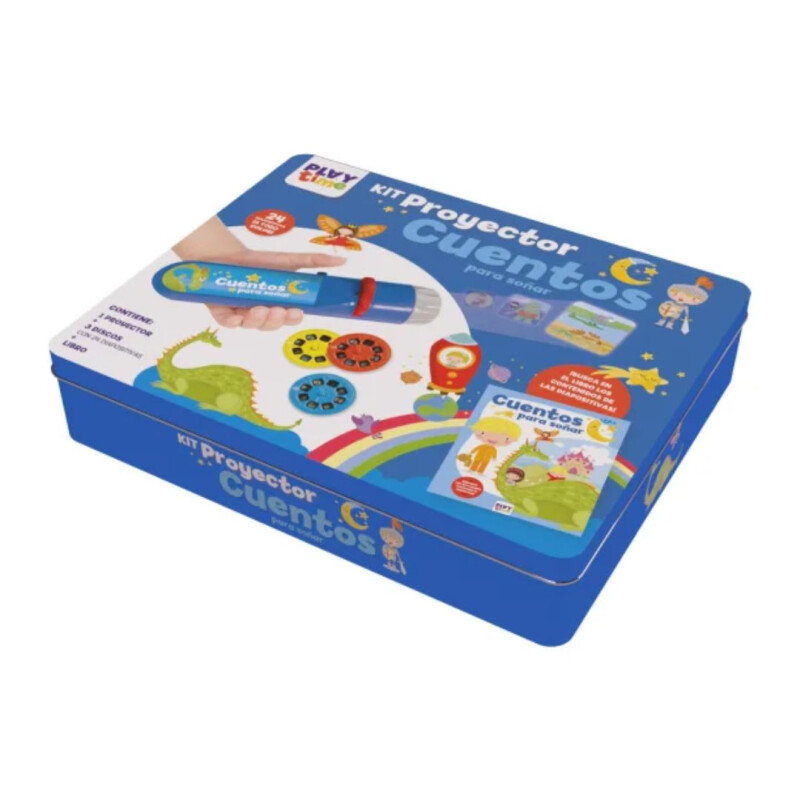 Kit proyector caja metálica cuentos - Imagiland Kit Proyector Caja Metálica Cuentos - Imagiland