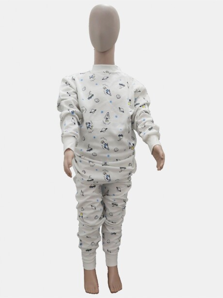Pijama Estampado Fino Espacial