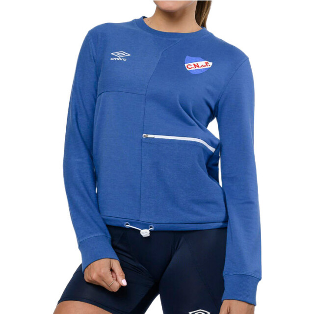 Buzo de Mujer Umbro Sides Dama Azul Real - Blanco