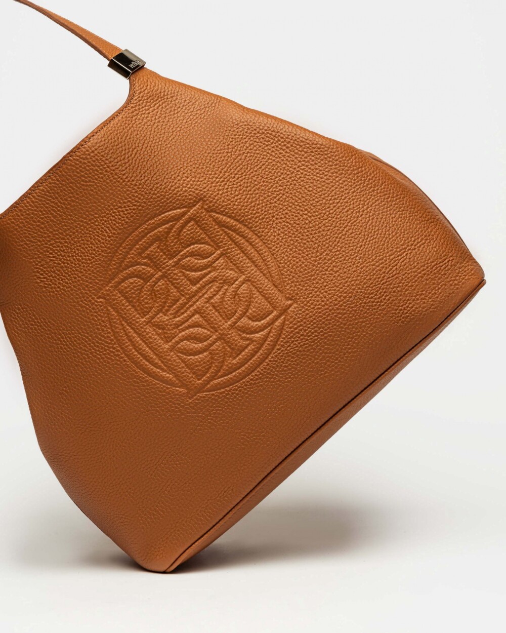 Bolso Eterial en cuero graneado Marron