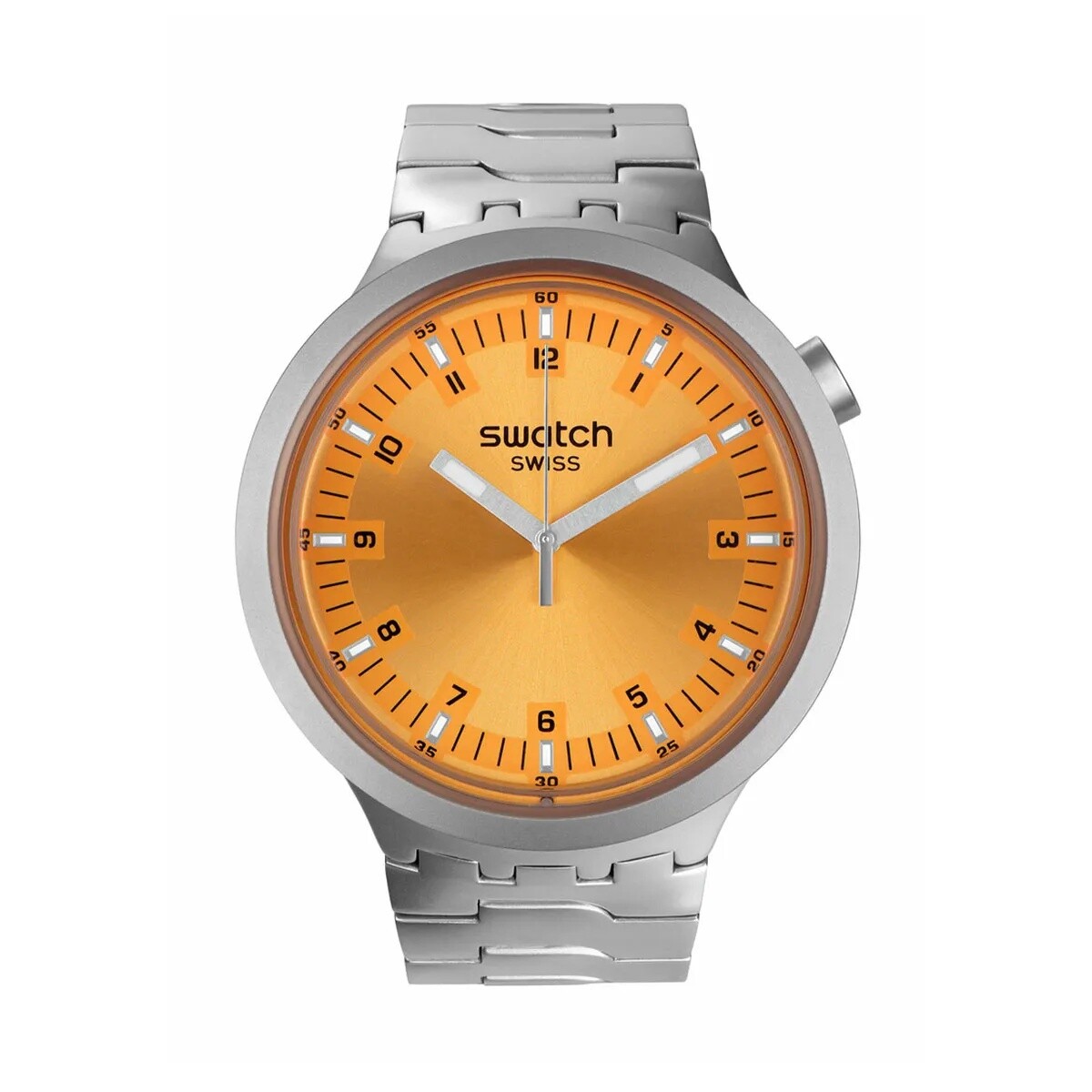 Reloj Swatch Sb07s103g Amber Sheen De Acero 