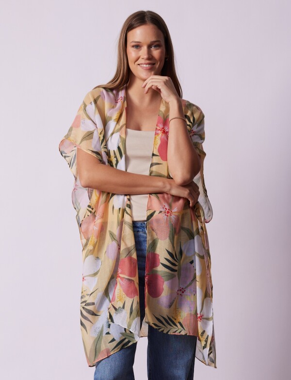 Kimono Flores AMARILLO/MULTI