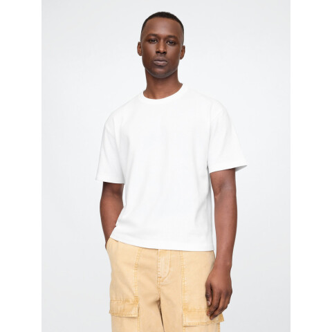 SS HVY SOFT CROPPED T OPTIC WHITE