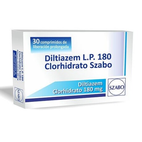Diltiazem LP Szabo 180mg 30 Comprimidos Diltiazem LP Szabo 180mg 30 Comprimidos