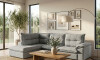 Sillón 5 Cuerpos con Chaise Retráctil y Reclinable - Cesky Gris Derecho