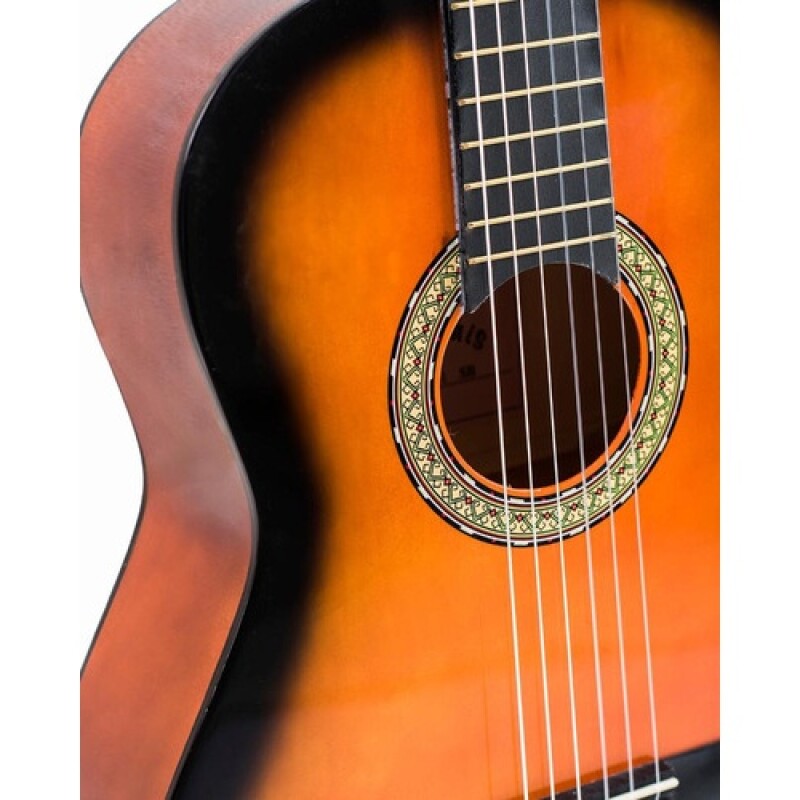Guitarra Clásica Memphis 851 con funda Sunburst