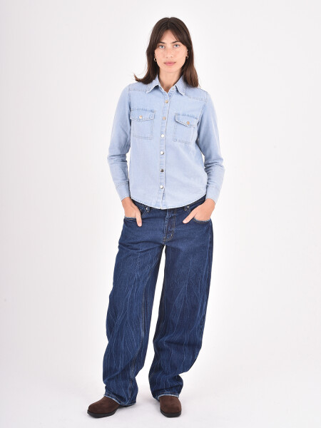 CAMISA ARTI CELESTE