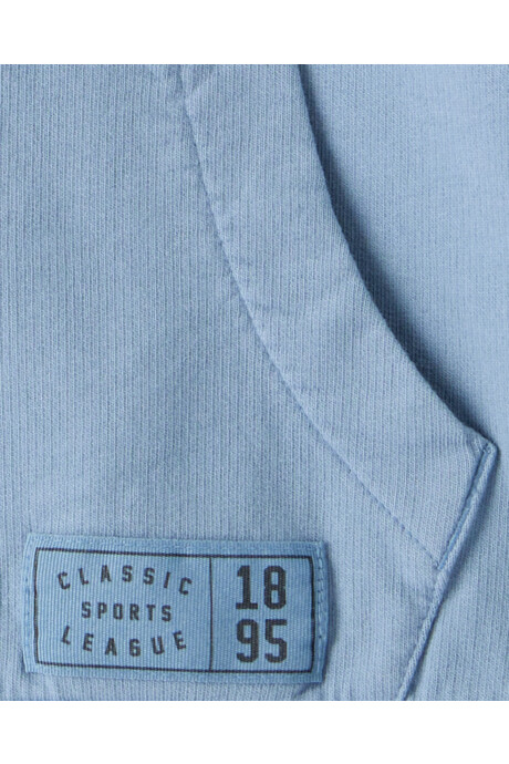 Canguro de algodón, azul Sin color