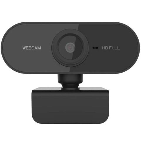 Cámara Web Cam Full HD 1080p USB 360º Con Micrófono Premium Color Negro