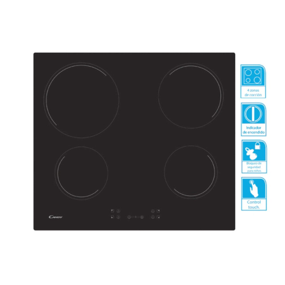 ANAFE CANDY CH64CCB negro