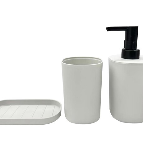 Set accesorios de baño gris