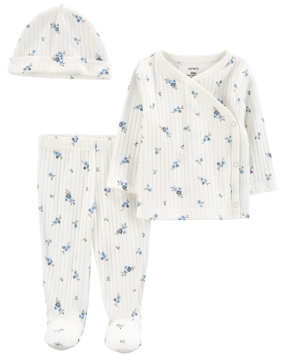 SET CON REMERA Y PANTALÓN CON GORRO A JUEGO ALGODÓN NIÑA-BB CARTERS - COMBINACION 1 