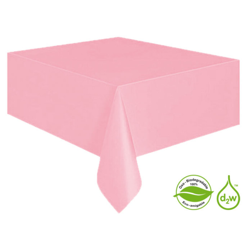 Mantel Biodegradable Rectangular Rosado