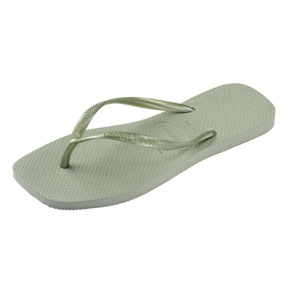 Sandalias Havaianas Slim Square Mujer Smoke Green