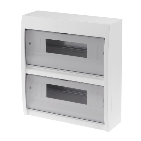 Tablero din 24 mód, puerta fumé 310x340x100mm GR6324