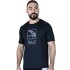 TSHIRT MEN POLY/SPX EVERLAST COURT NA BK