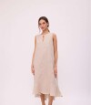 VESTIDO POLK LONG Beige