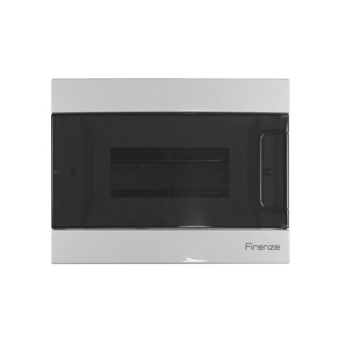 Tablero embutir 8 módulos, puerta fumé - Firenze C10350