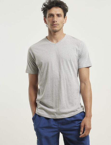 T-shirt Navigator Gris Medio Melange