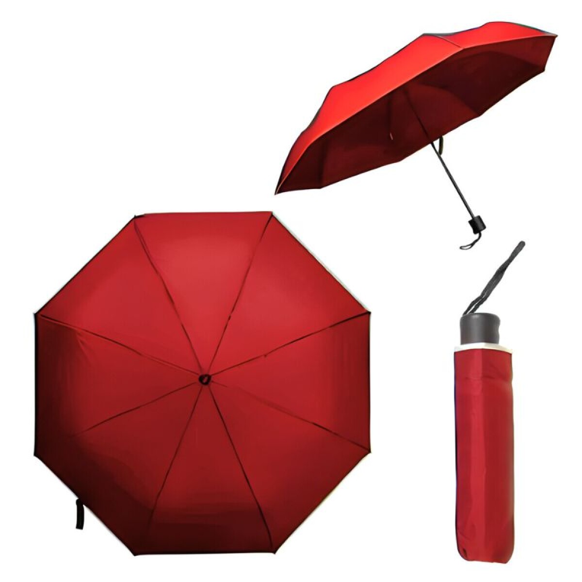 Paraguas Corto - Bordeaux 