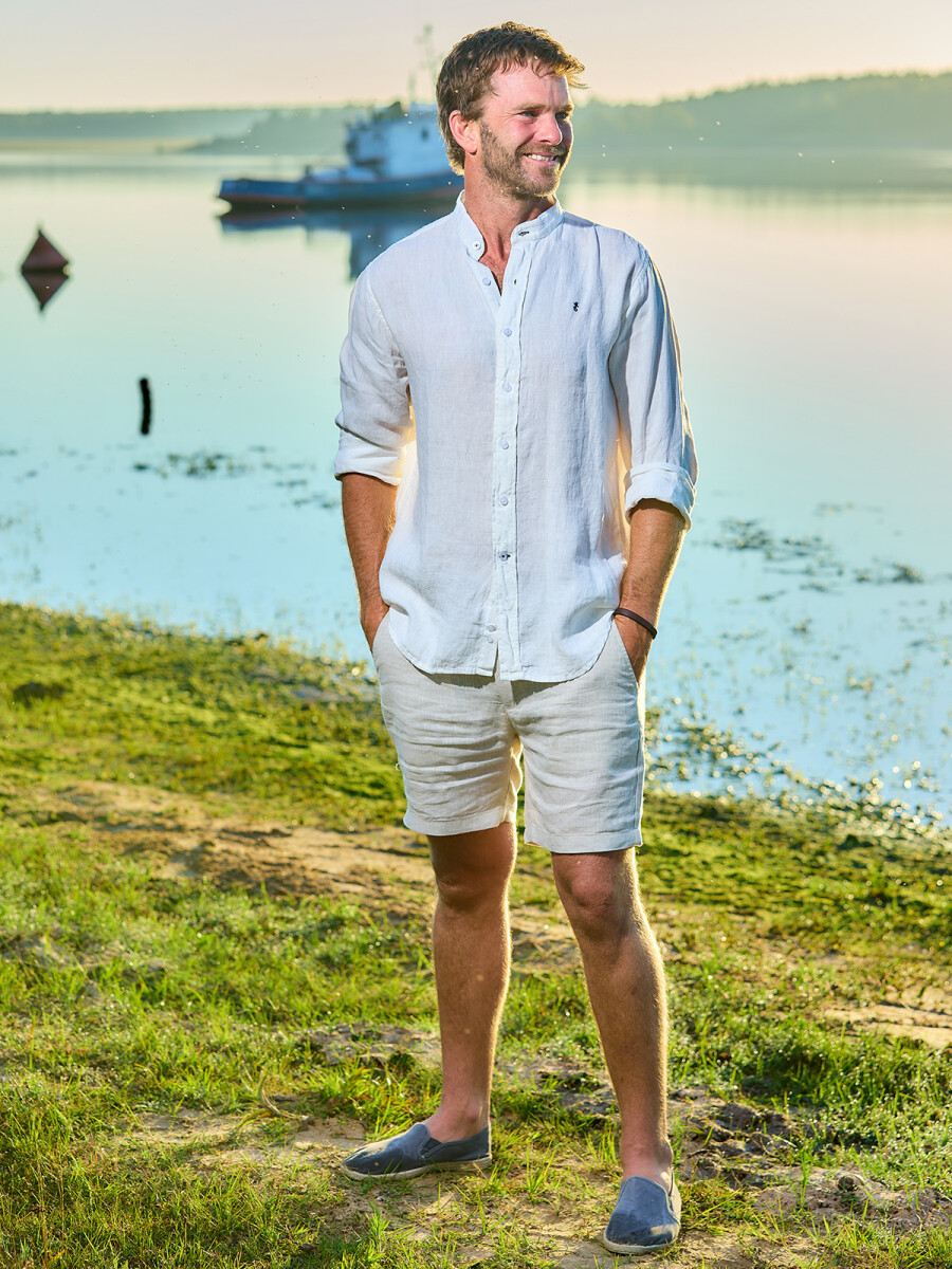 Short de Lino Bali - Beige 