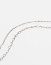 Collares Cortos Collar Layer Con Strass - Plateado