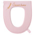 Funda con Cierre Tela Acolchonada para Tapa de Water Inodoro Color Rosado