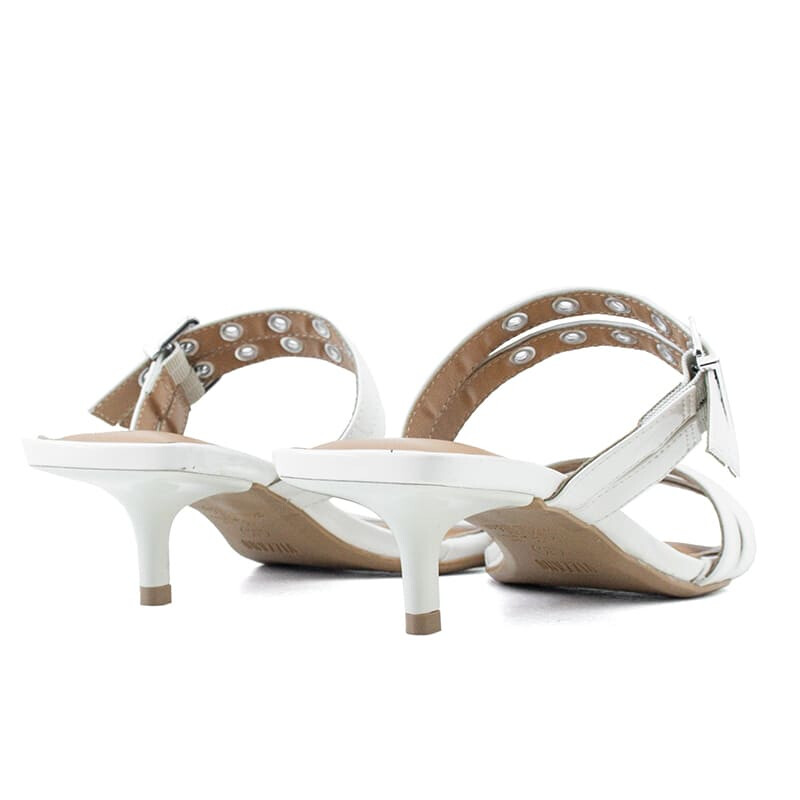 Sandalia Vizzano Taco Fino Bajo de Mujer - 6518.103-13488 Blanco