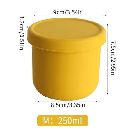 Set 2 Contenedores Recipiente 700Ml y 250Ml c/ Tapa Silicona Rosa