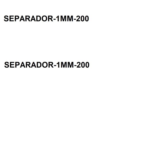 NIVELADORES PARA PISO 1 MM BOLSA DE 200 UNIDADES 000