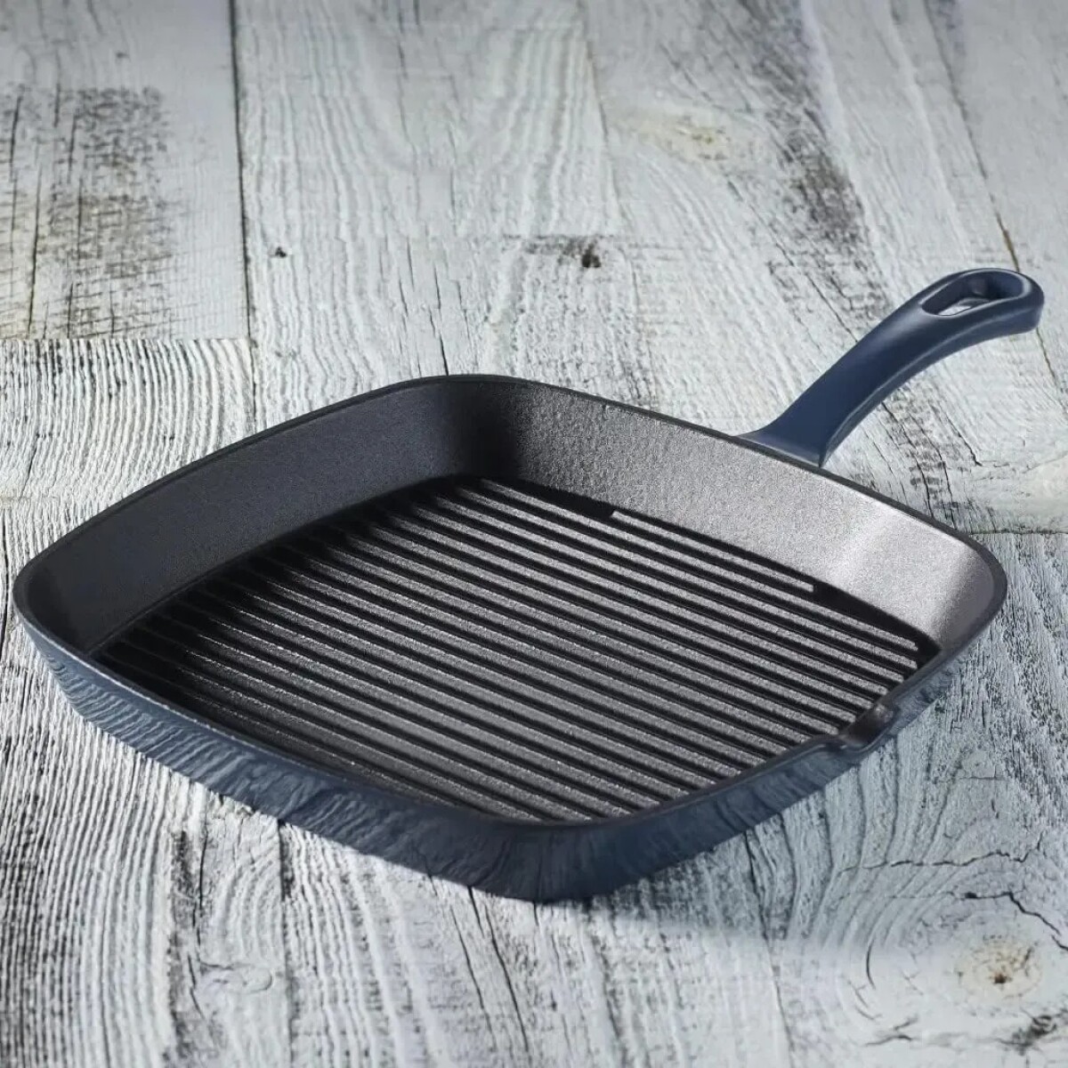 PLANCHA GRIL CUADRADA HIERRO FUNDIDO ESMALTADA AZUL CUISINART CI30-23BG 