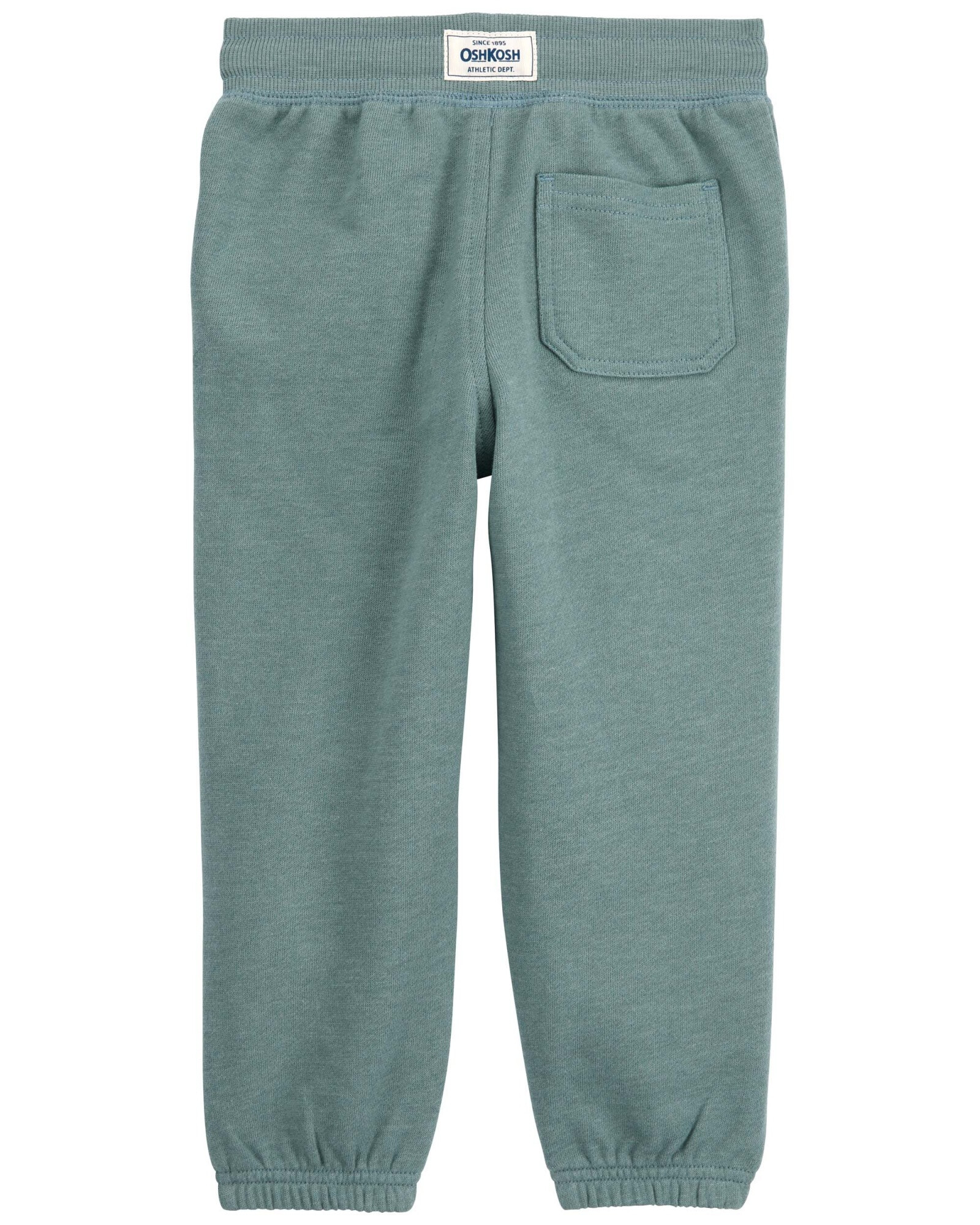 Pantalón deportivo de algodón, con logo, verde. Talles 2-5T Pantalón deportivo de algodón, con logo, verde. Talles 2-5T