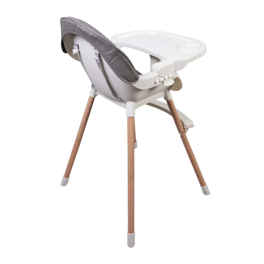 SILLA PARA COMER KIDS PLASTICO GRIS B811