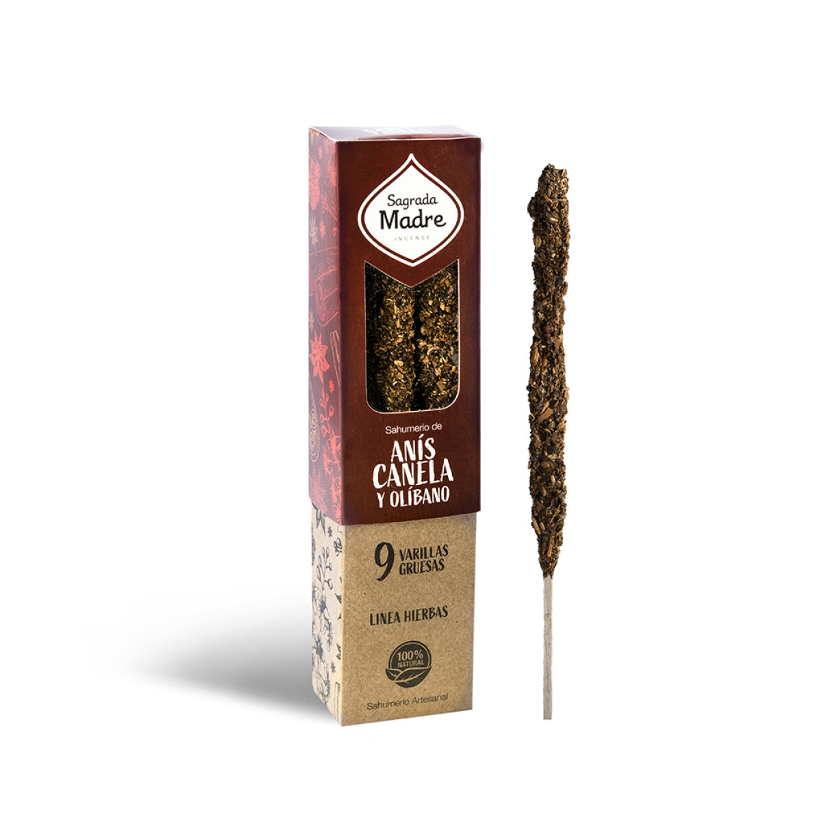 INCIENSO LÍNEA HIERBAS SAGRADA MADRE X9 - Anis/canela/olibano 