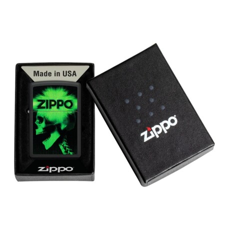 Encendedor Zippo Black Matte Skull - 48485 Encendedor Zippo Black Matte Skull - 48485