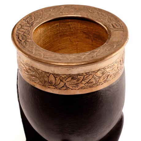 Mate porongo Plata y Oro M16