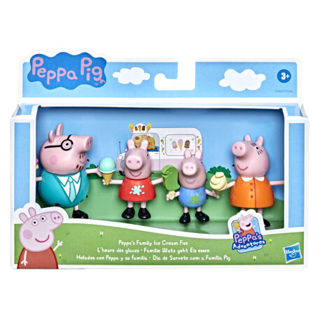 Set de Figuras Peppa Pig Helados con Peppa y su Familia 001