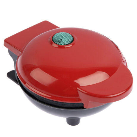 Mini Waflera Eléctrica 350W Compacta y Práctica Rojo