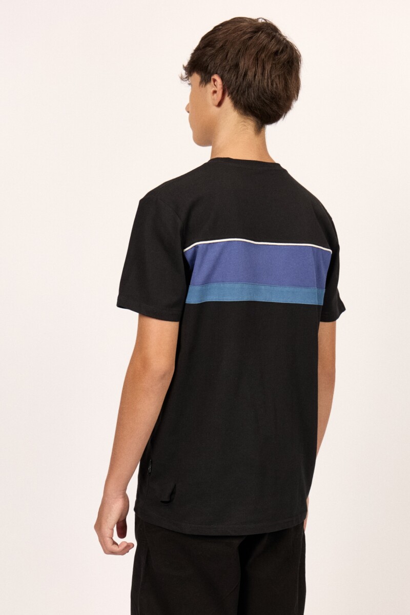REMERA GRID TEE BOYS J-negro