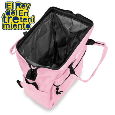 Mochila Cartera Everlast Bolso Dama Urbana Antirrobo Rosa