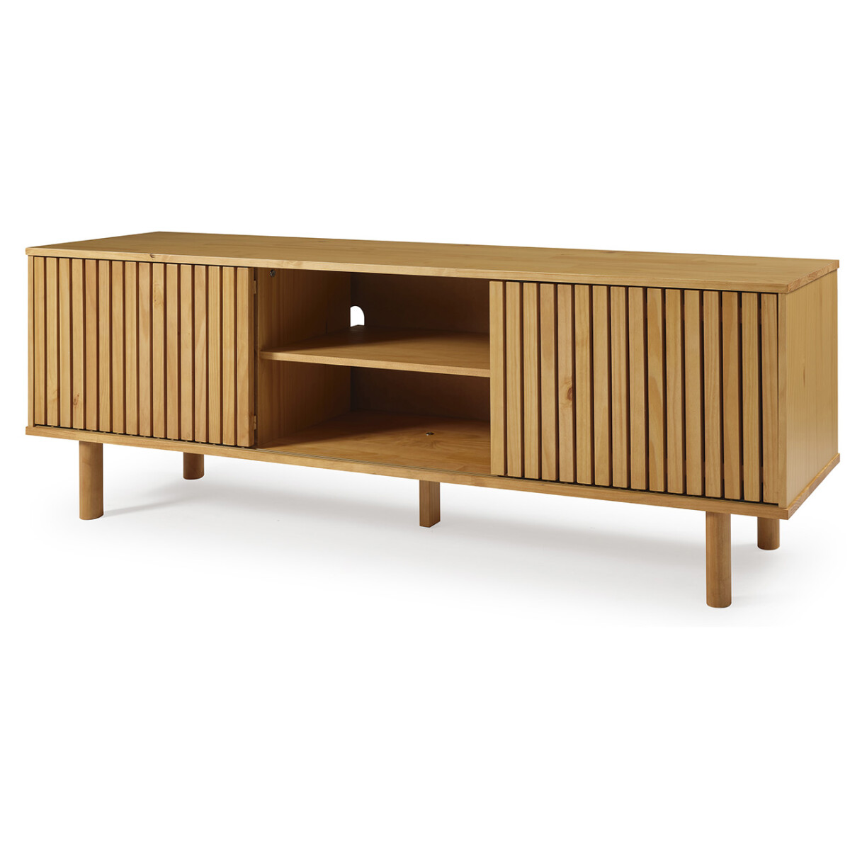 Rack / Aparador para tv o audio - Puertas corredizas - 1.90mt - Madera maciza 