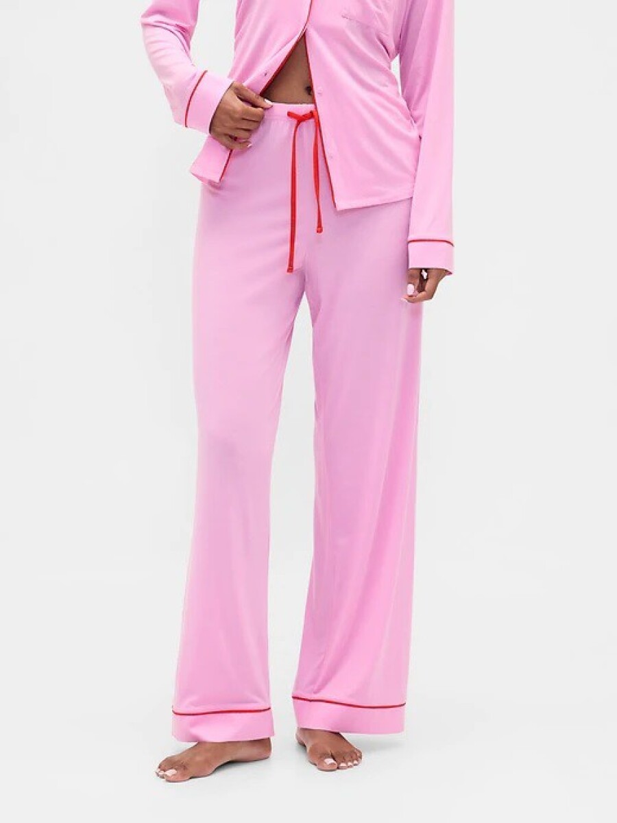 Pijama Pantalón De Modal Mujer - Sugar Pink 