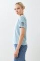 Remera manga corta verde agua