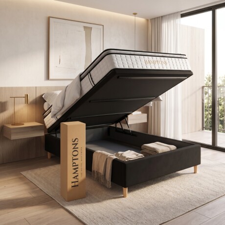 Sommier Baulera 2 plazas HAMPTONS Hybrid Bronze Sommier Baulera 2 plazas HAMPTONS Hybrid Bronze