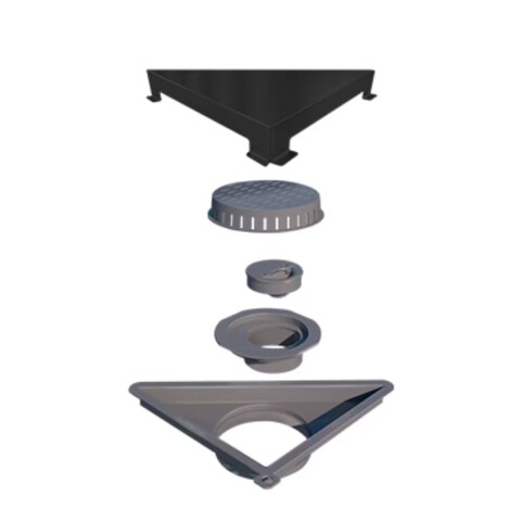 ELLEVE Receptaculo tapa inox grafito Vertex Elleve Receptaculo Tapa Inox Grafito Vertex