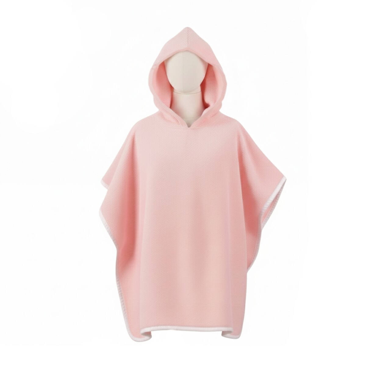 Poncho De Toalla 4 A 6 Años - Pilar - Rosa 