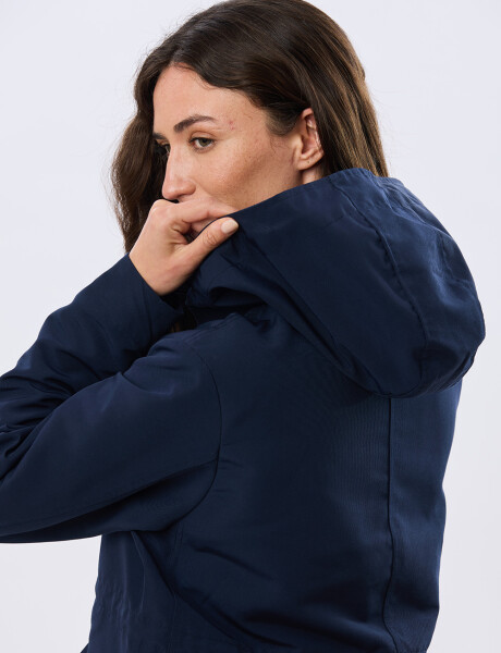 CAMPERA CON CAPUCHA Azul